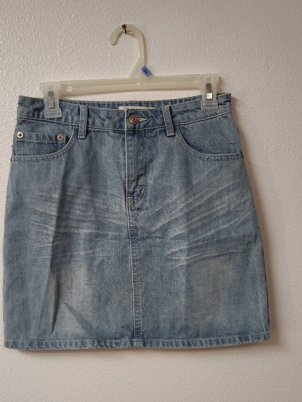 Piphany Light Blue Denim Mini Skirt 91